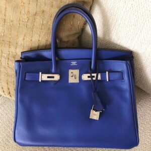 Hermes Birkin 30 Bleu Brume Swift