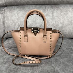 Valentino Rockstud Tote Beige